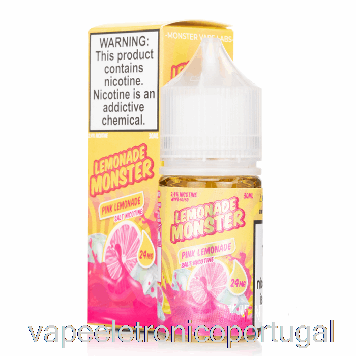 Vape Eletrônico Limonada Rosa - Sais Monstruosos De Limonada - 30ml 24mg